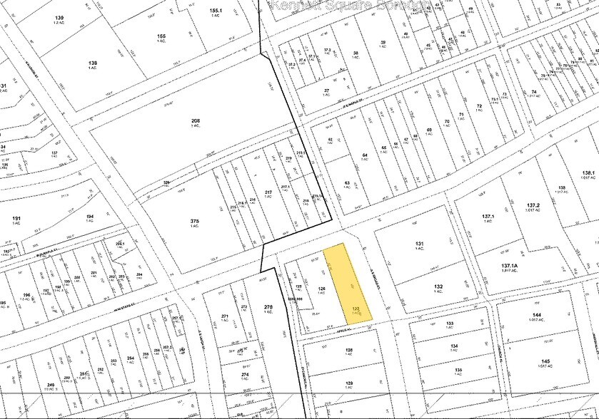 128 E State St, Kennett Square, PA à louer - Plan cadastral - Image 2 de 5