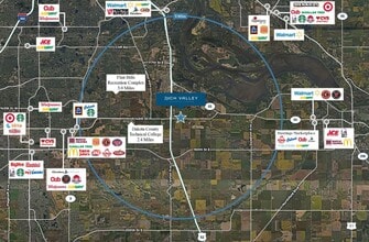 BTS 145th St NE, Rosemount, MN - Aerial map view