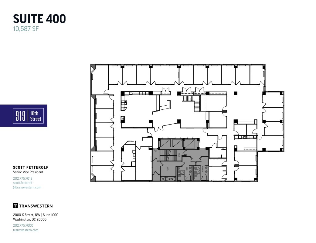 919 18th St NW, Washington, DC à louer Plan d  tage- Image 1 de 1