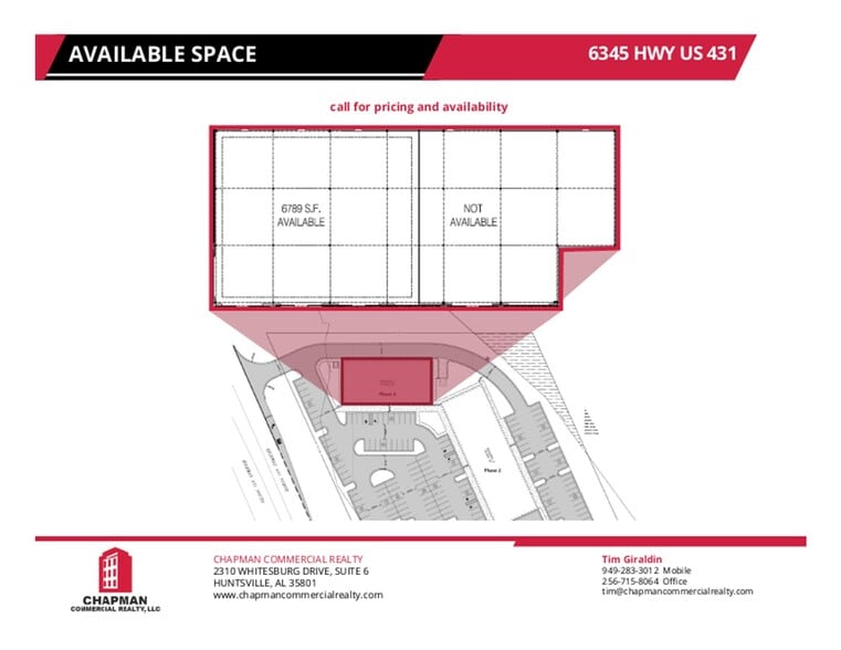 6345 US-431, Owens Cross Roads, AL for lease - Floor Plan - Image 3 of 5