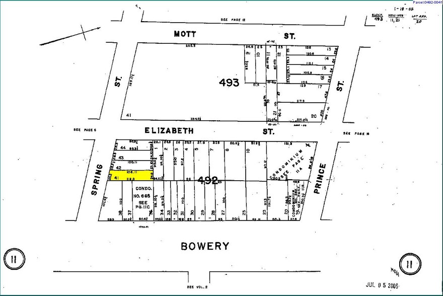 5 Spring St, New York, NY à louer - Plan cadastral - Image 2 de 3