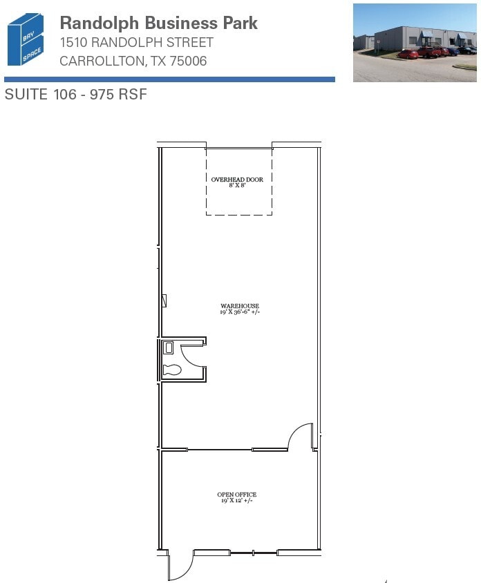 1510 Randolph St, Carrollton, TX for lease Floor Plan- Image 1 of 1