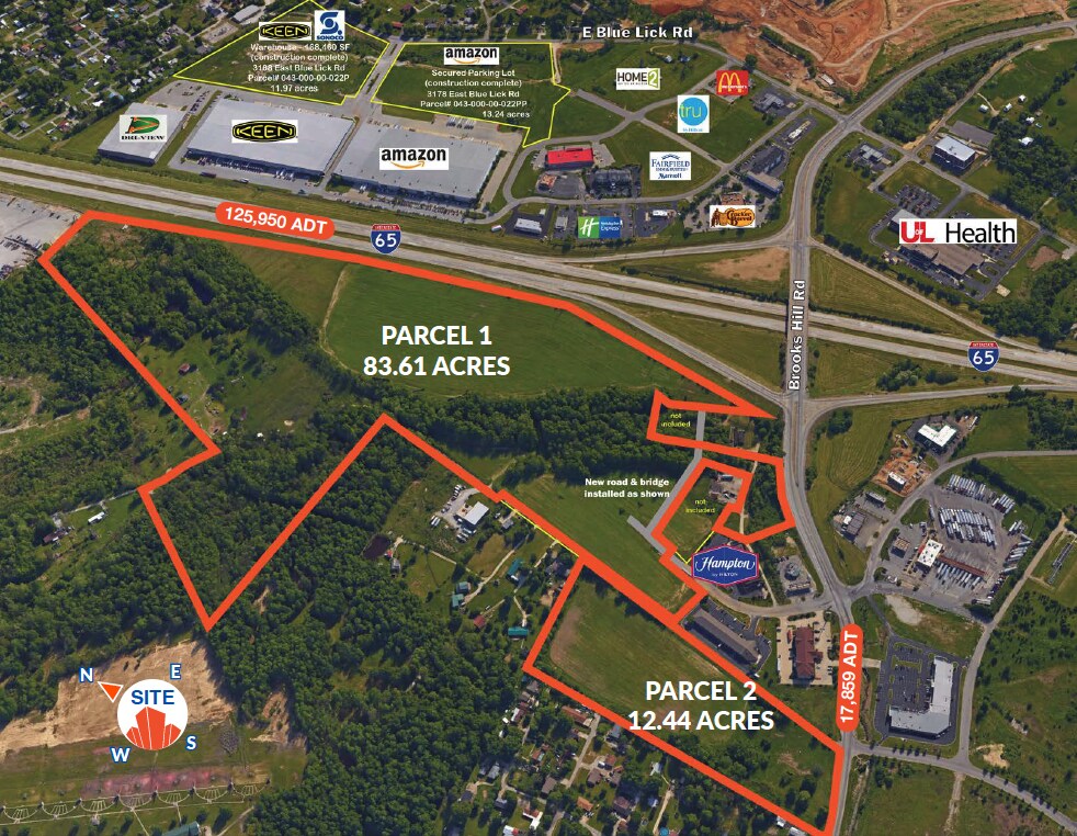 I-65, Brooks, KY à vendre Plan de site- Image 1 de 5