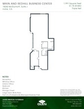 1200 Main St, Irvine, CA à louer Plan d’étage- Image 1 de 1