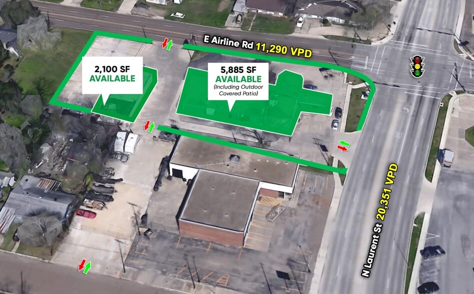 1205 E Airline Rd, Victoria, TX à louer - Aérien - Image 2 de 2