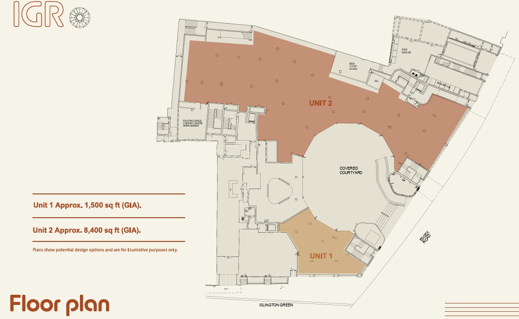 12A Islington Green, Londres à louer Plan d’étage- Image 1 de 1