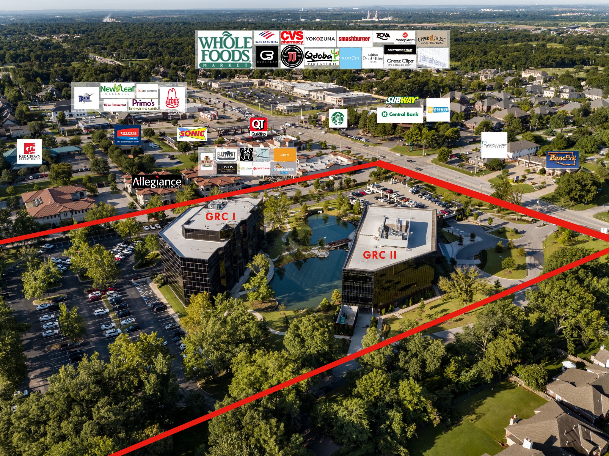 8801 S Yale Ave, Tulsa, OK à louer Aérien- Image 1 de 12