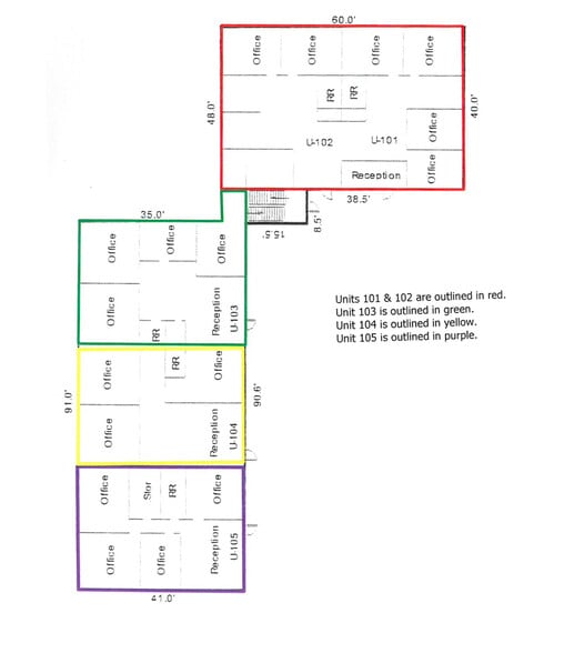56 Central Ave, Asheville, NC à louer - Plan d’étage - Image 2 de 2