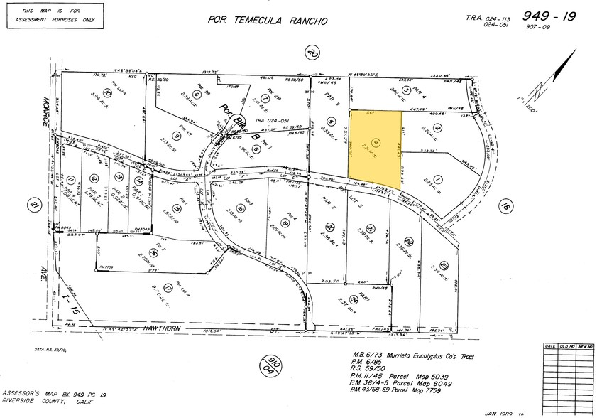 40725 Vista Murrieta Rd, Murrieta, CA for sale - Plat Map - Image 2 of 2