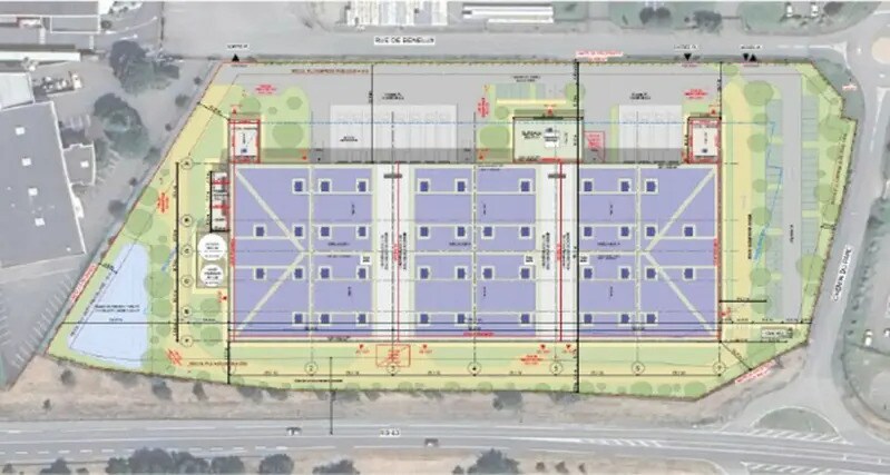 1 Rue Du Bénélux, Lespinasse à louer - Plan de site - Image 2 de 2