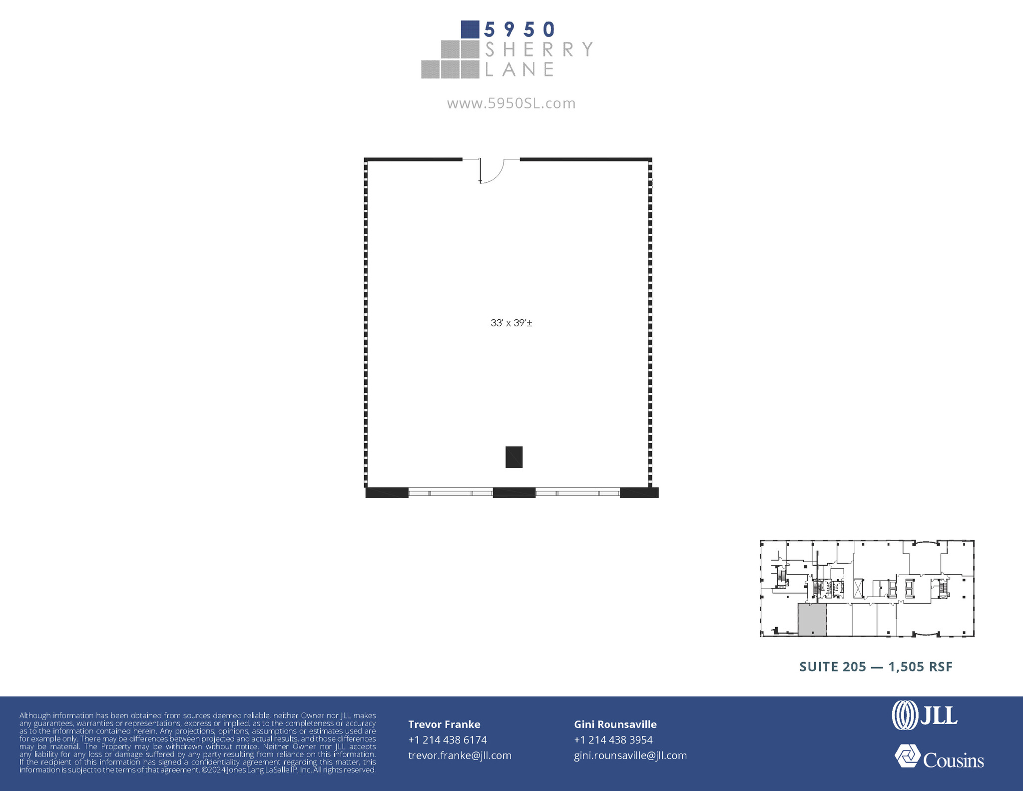 5950 Sherry Ln, Dallas, TX for lease Floor Plan- Image 1 of 2