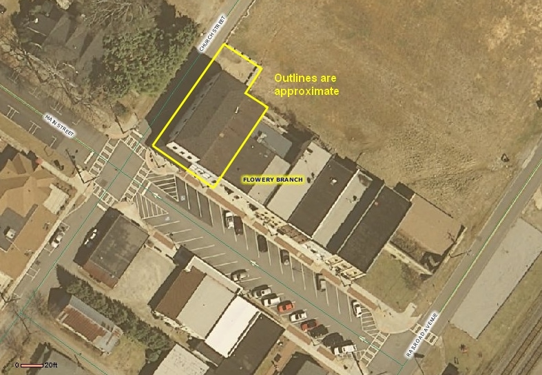 5518 Main St, Flowery Branch, GA for lease - Aerial - Image 2 of 4