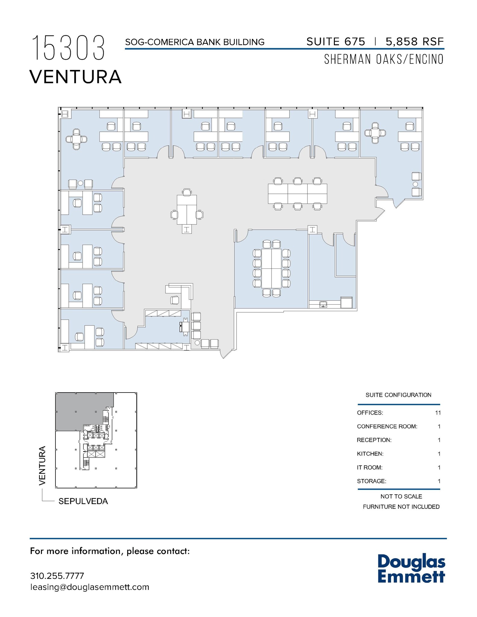 15301 Ventura Blvd, Sherman Oaks, CA à louer Plan d  tage- Image 1 de 1