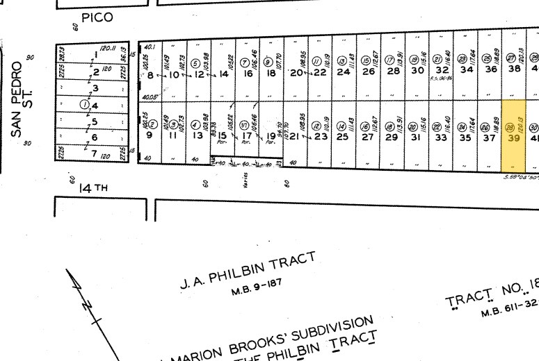 775 E 14th St, Los Angeles, CA à vendre - Plan cadastral - Image 2 de 2