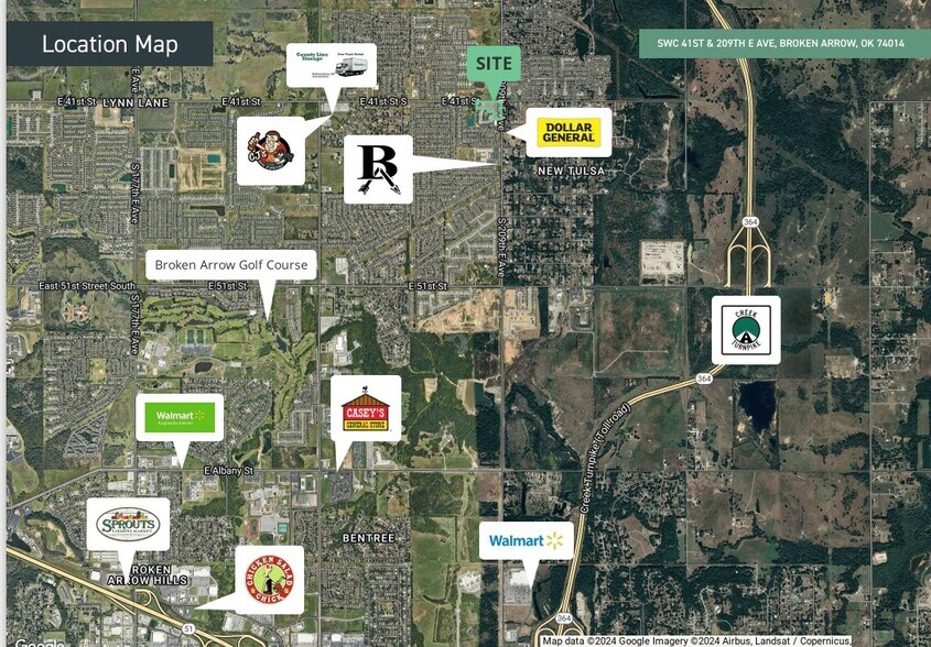 20850 41st st, Broken Arrow, OK à vendre - Aérien - Image 2 de 2