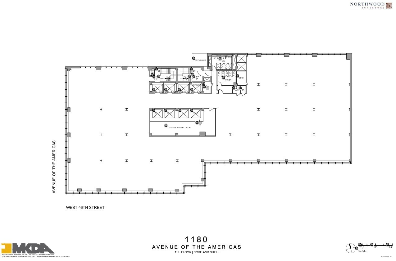 1180 Avenue of the Americas, New York, NY for lease Floor Plan- Image 1 of 1