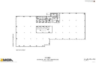 1180 Avenue of the Americas, New York, NY for lease Floor Plan- Image 1 of 1