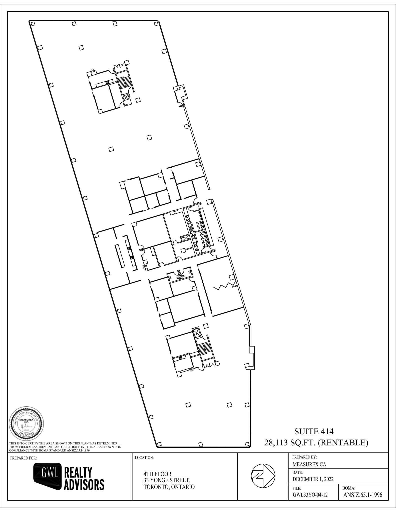 33 Yonge St, Toronto, ON for lease Site Plan- Image 1 of 1