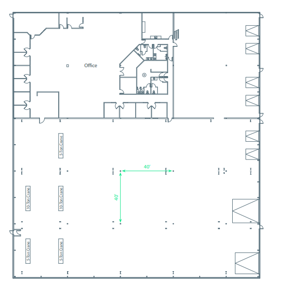 7003-7143 56 Av NW, Edmonton, AB for lease Floor Plan- Image 1 of 1