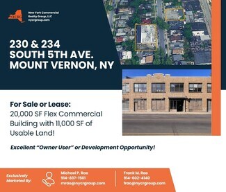 Plus de détails pour 230-234 S 5th Ave, Mount Vernon, NY - Industriel à louer