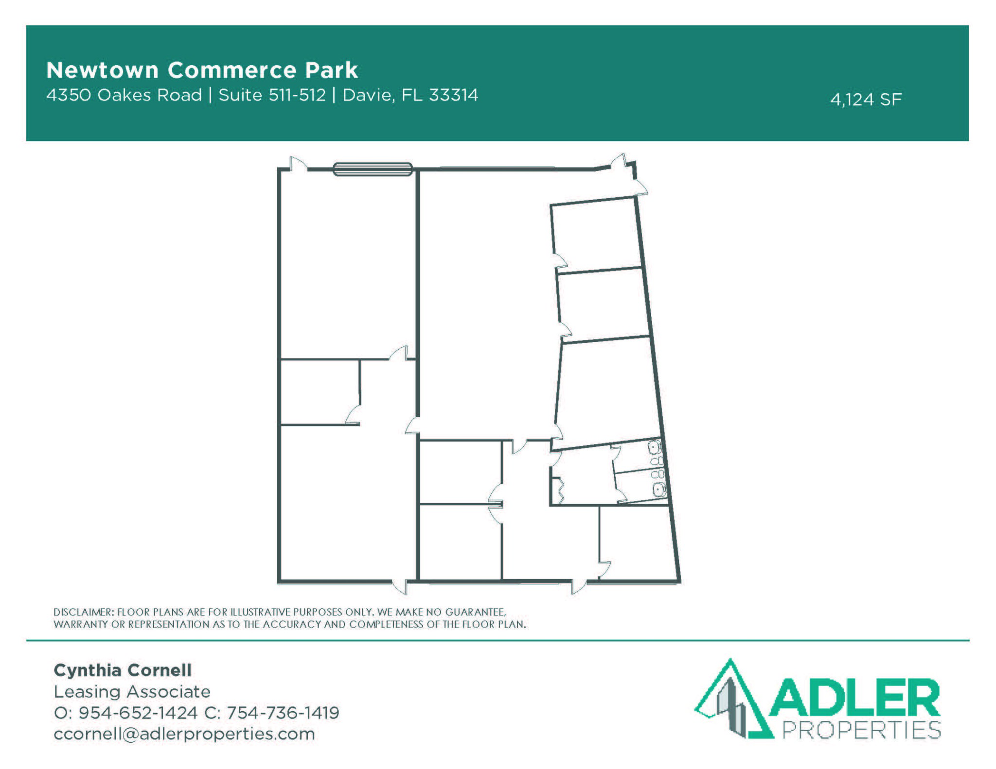 4350-4380 Oakes Rd, Davie, FL for lease Floor Plan- Image 1 of 1