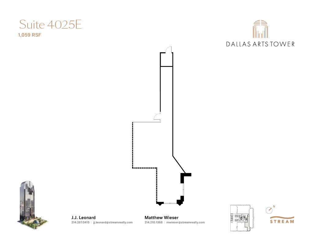 2200 Ross Ave, Dallas, TX à louer Plan d  tage- Image 1 de 1