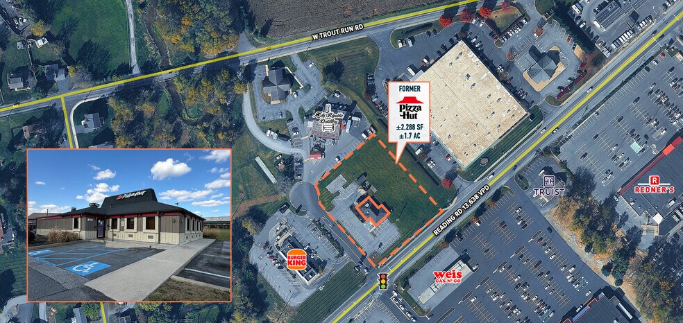 320 N Reading Rd, Ephrata, PA for lease - Aerial - Image 1 of 4