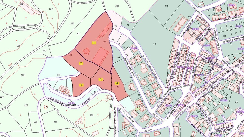 Terrain dans Sant Feliu de Codines, Barcelona à vendre - Plan cadastral - Image 1 de 2
