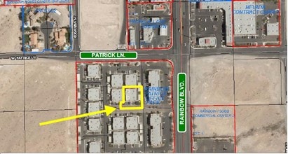6123 S Rainbow Blvd, Las Vegas, NV - Aerial map view