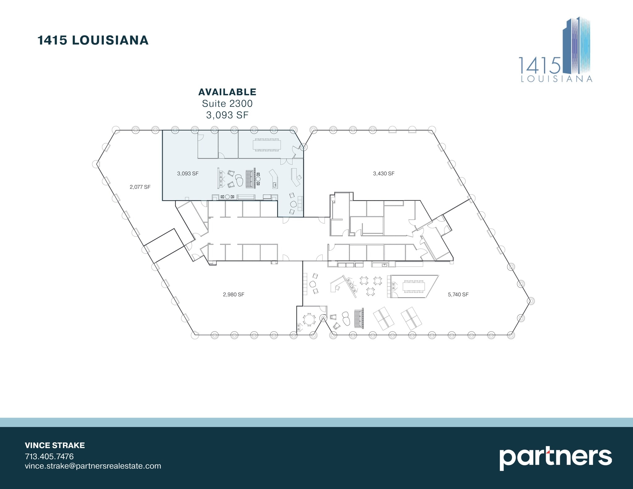 1415 Louisiana St, Houston, TX for lease Site Plan- Image 1 of 5
