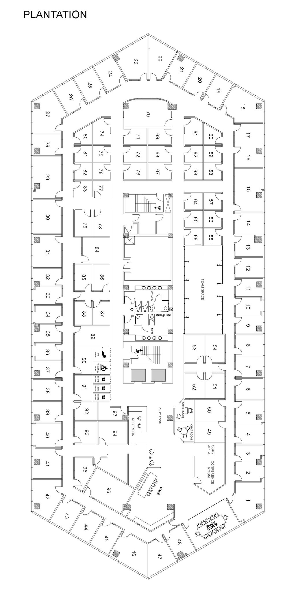 150 S Pine Island Rd, Plantation, FL à louer Plan d  tage- Image 1 de 1