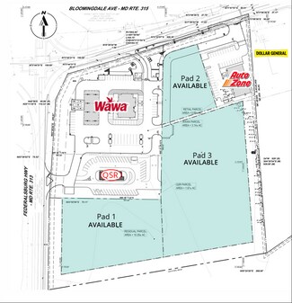 Plus de détails pour 000 Bloomingdale Ave, Federalsburg, MD - Terrain à louer