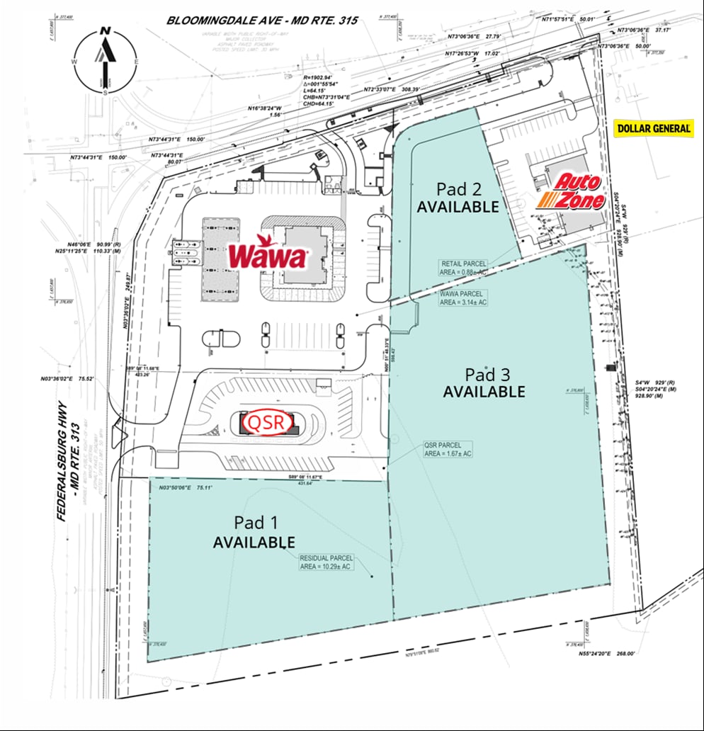 000 Bloomingdale Ave, Federalsburg, MD for lease Site Plan- Image 1 of 3