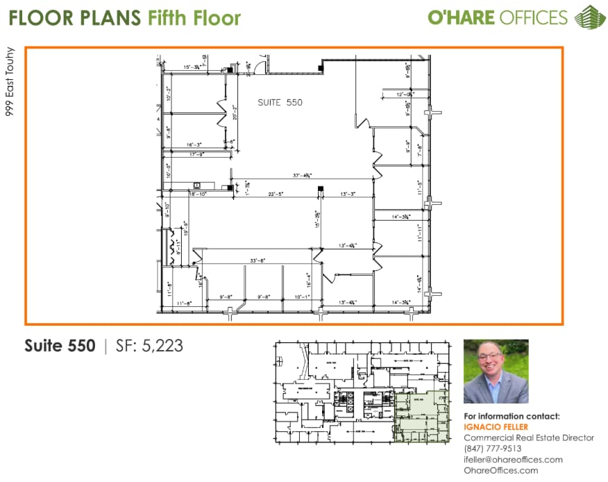 999 E Touhy Ave, Des Plaines, IL à louer Plan d’étage- Image 1 de 1