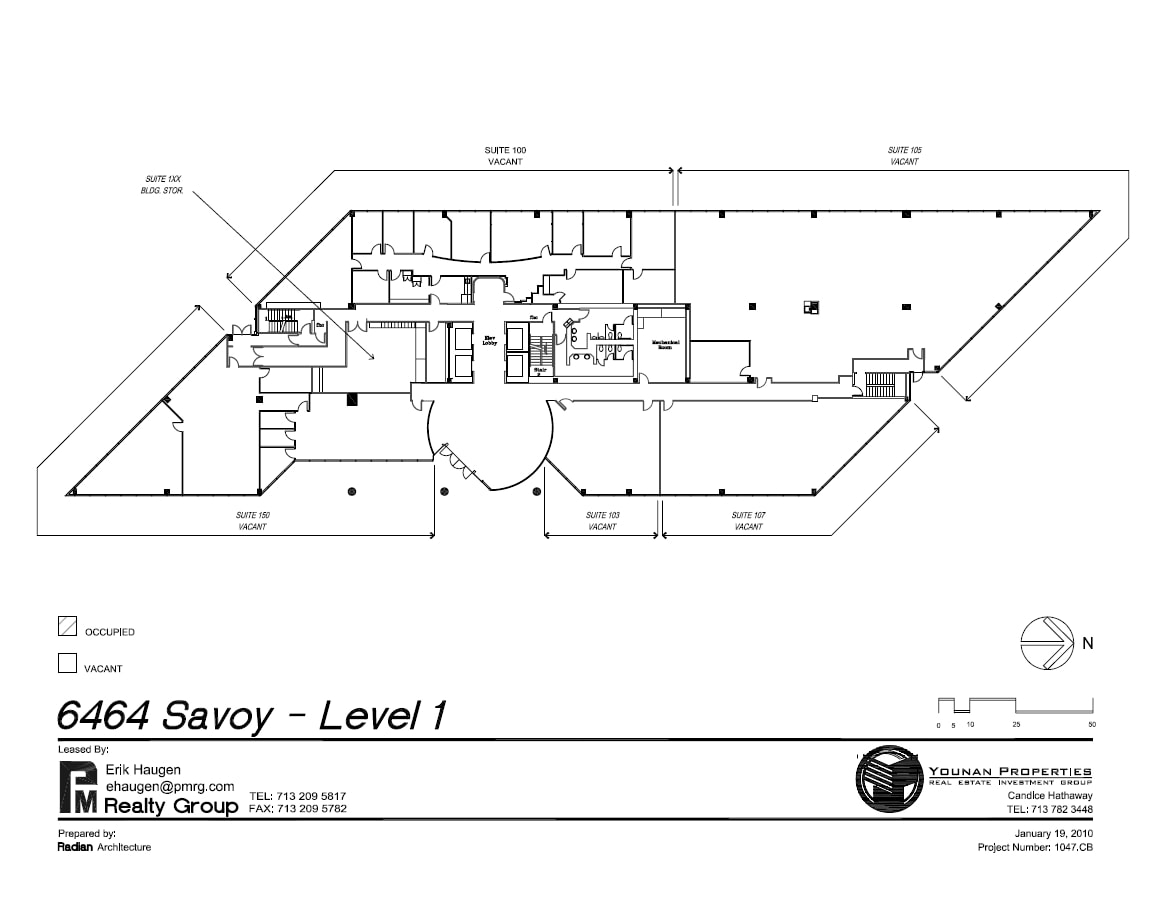 6464 Savoy Dr, Houston, TX à louer Plan d’étage- Image 1 de 1