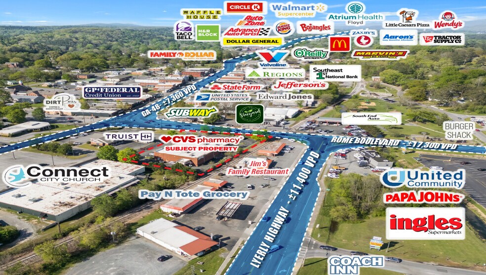 9849 Rome Blvd, Summerville, GA à vendre - Photo du bâtiment - Image 2 de 2