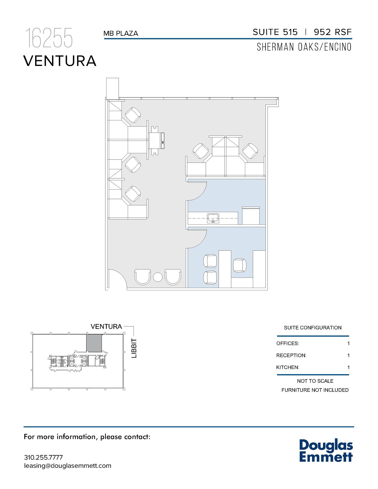 16255 Ventura Blvd, Encino, CA for lease Floor Plan- Image 1 of 1