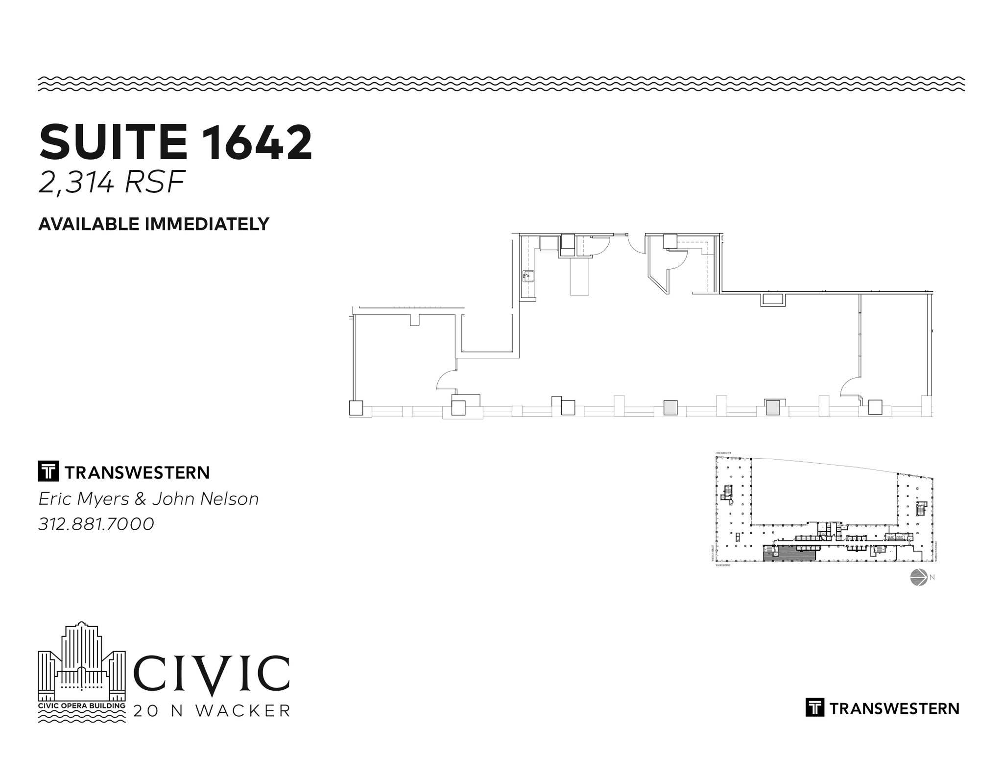 20 N Wacker Dr, Chicago, IL for lease Floor Plan- Image 1 of 4