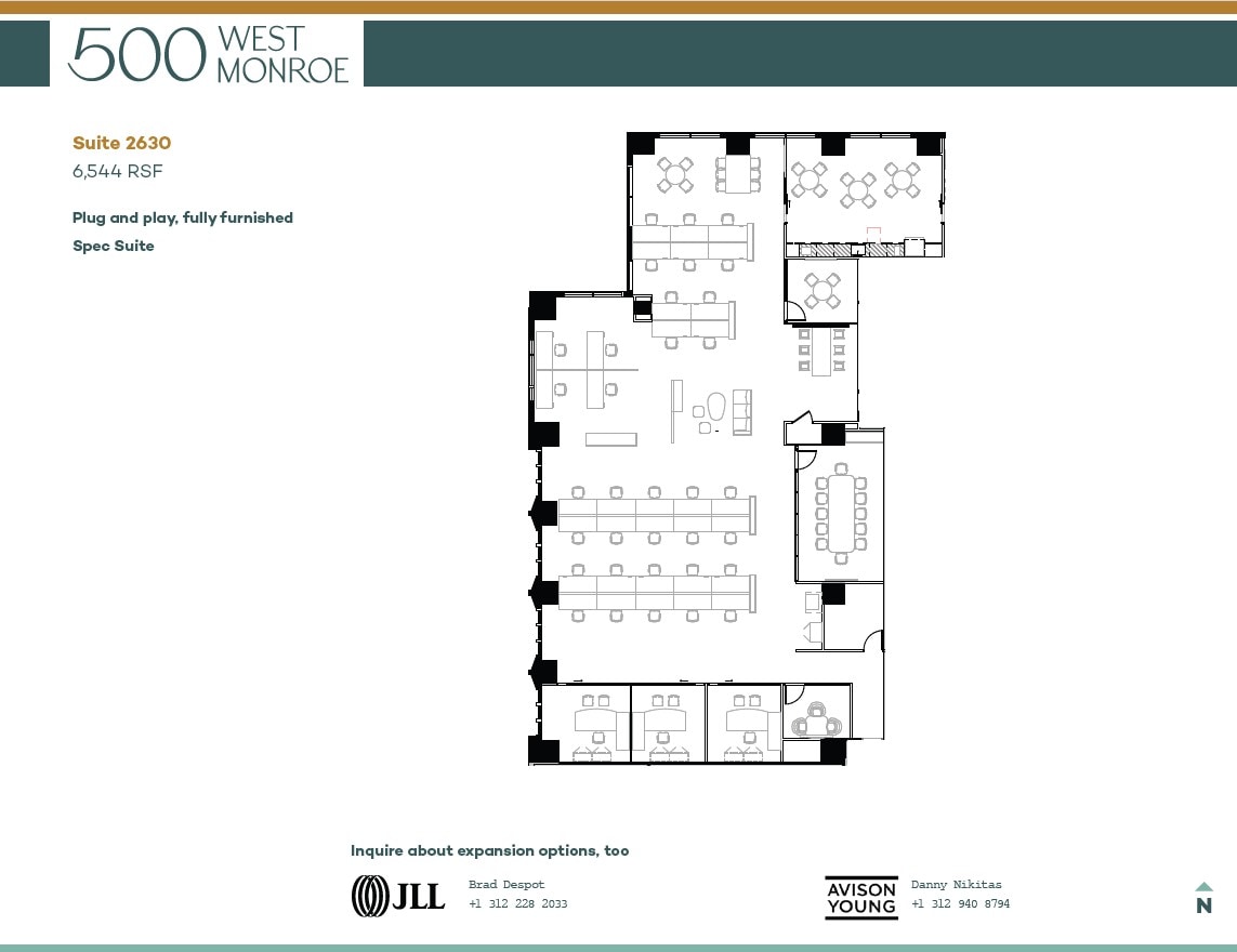 500 W Monroe St, Chicago, IL for lease Floor Plan- Image 1 of 1