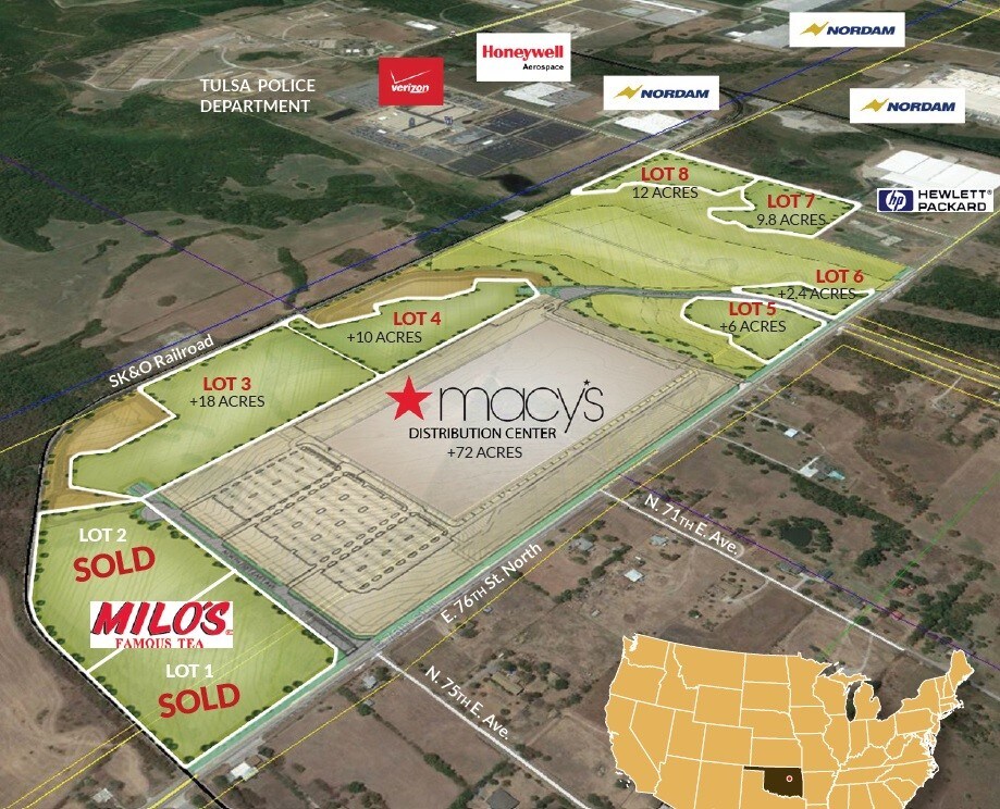 7101 N Lakewood Ave E, Tulsa, OK à vendre Aérien- Image 1 de 2