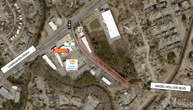 3150-3160 Magic Hollow Blvd, Virginia Beach, VA - Aérien  Vue de la carte