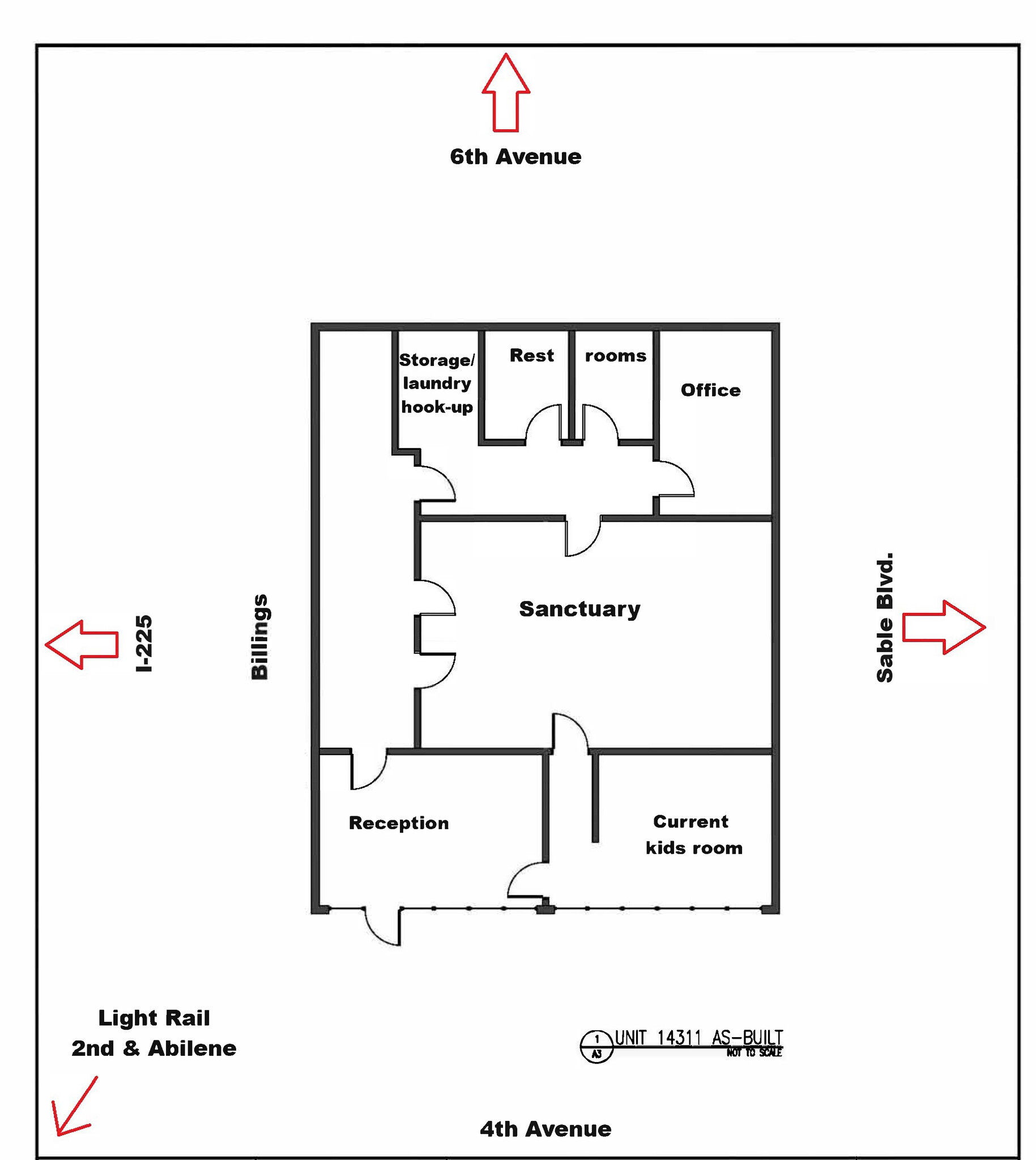 409-509 Sable Blvd, Aurora, CO à louer Plan de site- Image 1 de 1