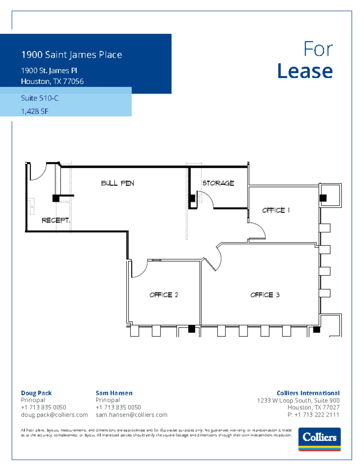 1900 St James Pl, Houston, TX for lease Floor Plan- Image 1 of 1