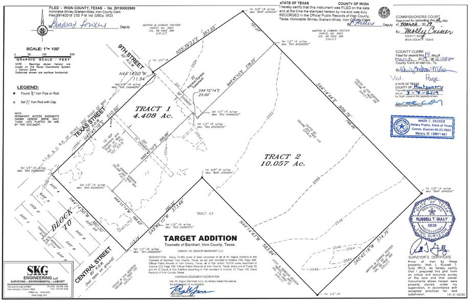 828 Texas, Barnhart, TX à vendre - Plan de site - Image 3 de 3