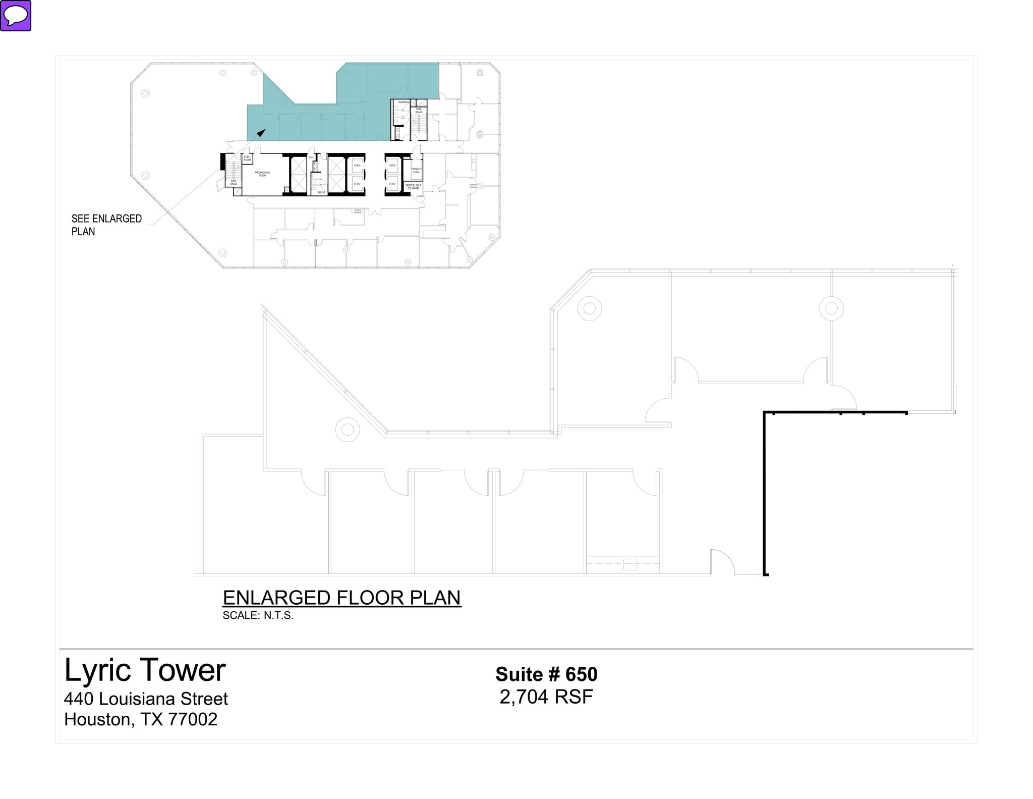 440 Louisiana St, Houston, TX for lease Site Plan- Image 1 of 1