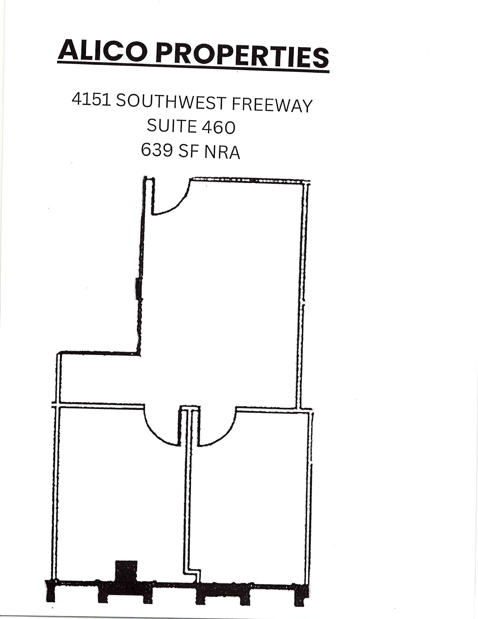 4151 Southwest Fwy, Houston, TX à louer Plan d’étage- Image 1 de 1