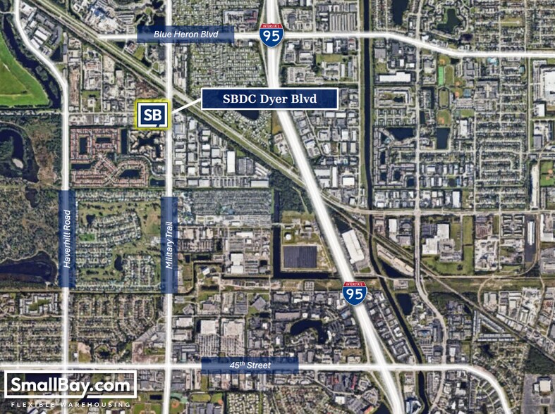 4574 Dyer Blvd, West Palm Beach, FL à louer - Aérien - Image 2 de 4