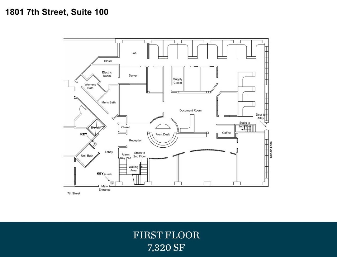 1801 7th St, Sacramento, CA à louer Plan d’étage- Image 1 de 2