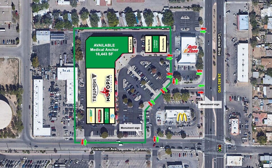 2839 Carlisle Blvd NE, Albuquerque, NM à louer - Photo du bâtiment - Image 3 de 17