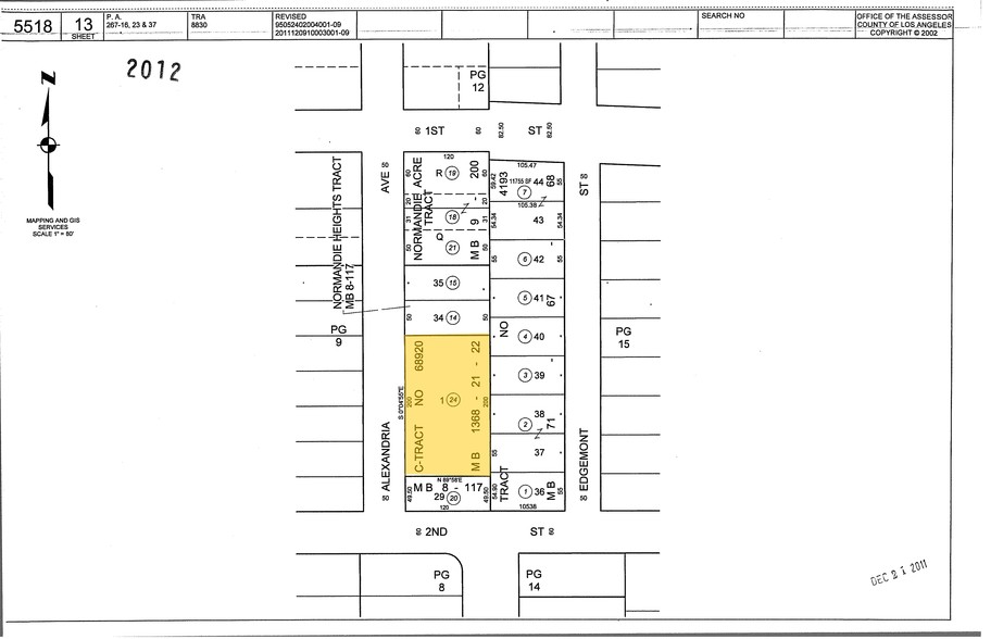 130 S Alexandria Ave, Los Angeles, CA for sale - Plat Map - Image 2 of 48